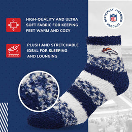 Denver Broncos NFL Cozy Soft Slipper Socks - Navy