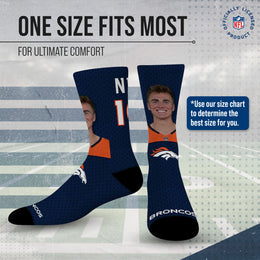 Denver Broncos NFL Youth Roster Player Crew Socks - Navy