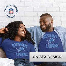 Detroit Lions NFL Gameday Adult Long Sleeve Shirt - Royal