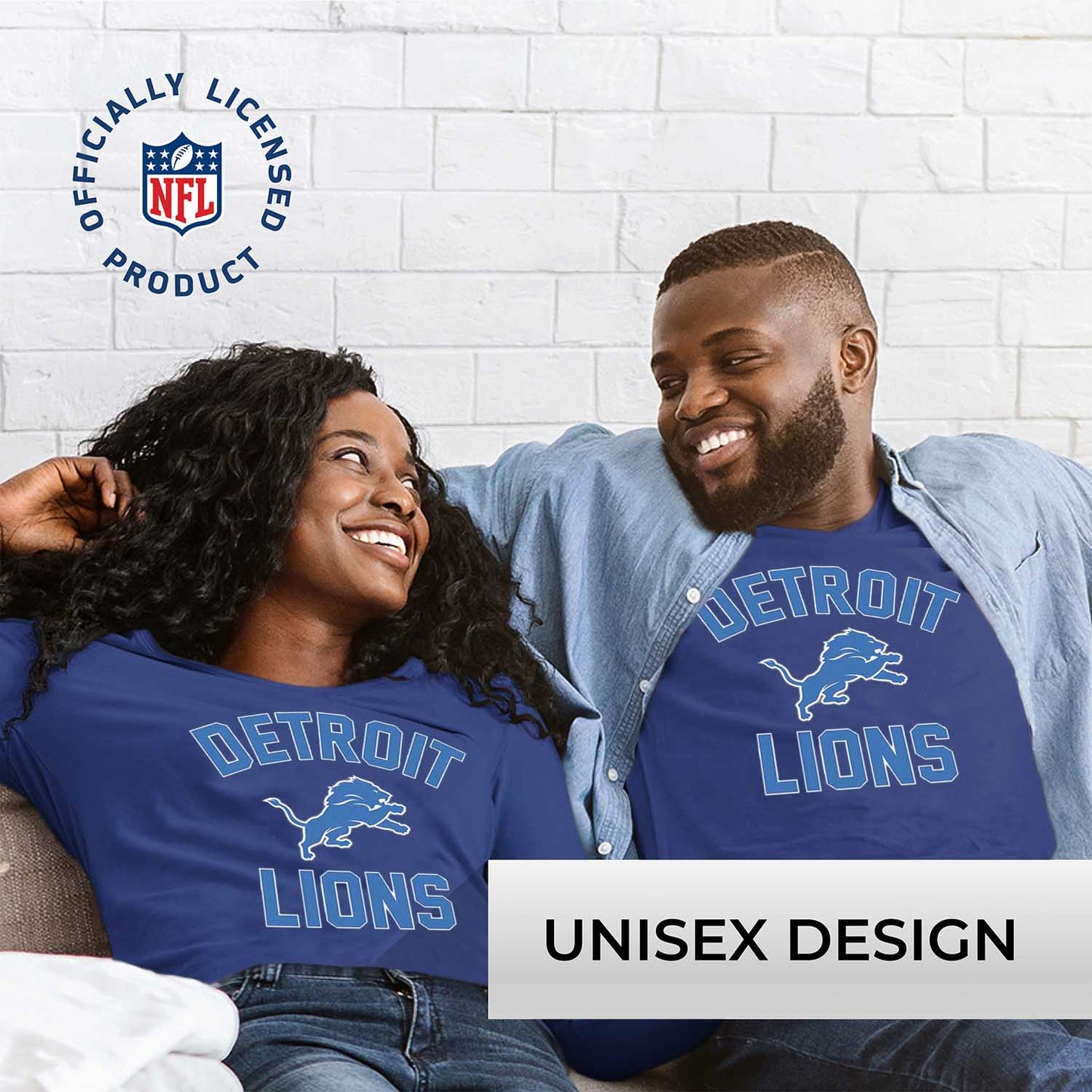 Detroit Lions NFL Gameday Adult Long Sleeve Shirt - Royal