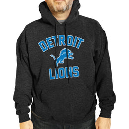 Detroit Lions NFL Adult Gameday Hooded Sweatshirt - Heathered Charcoal