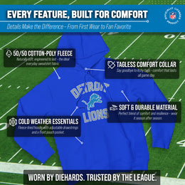 Detroit Lions NFL Gameday Adult Hooded Sweatshirt - Royal