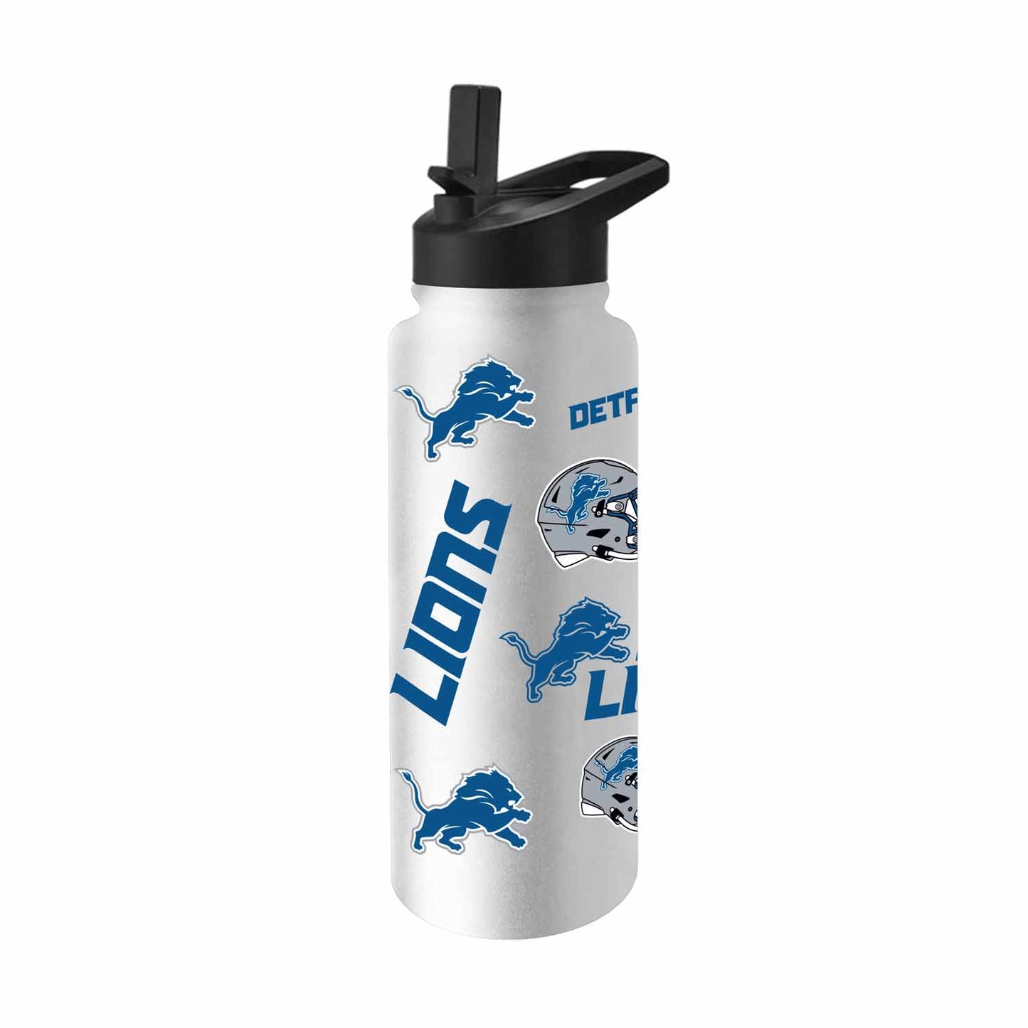 Detroit Lions NFL 34Oz Native Quencher Water Bottle - White
