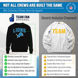 Detroit Lions NFL Home Team Crew - Black