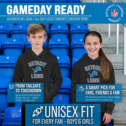 Detroit Lions NFL Youth Gameday Hooded Sweatshirt - Black