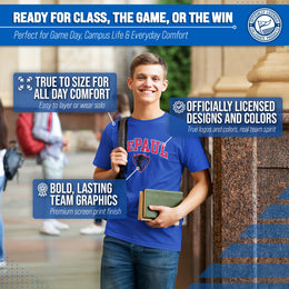 DePaul Blue Demons NCAA Adult Gameday Cotton T-Shirt - Royal