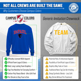 DePaul Blue Demons Adult Arch & Logo Soft Style Gameday Crewneck Sweatshirt - Royal