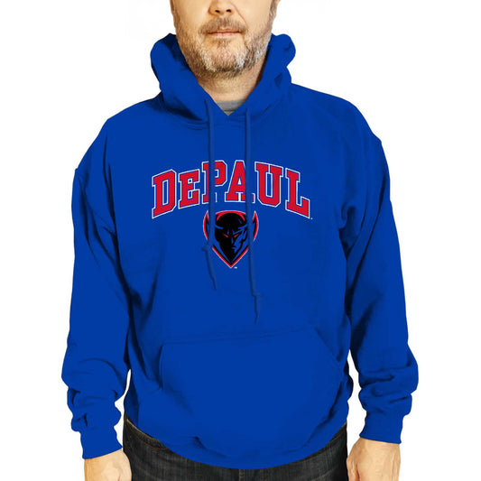 DePaul Blue Demons Adult Arch & Logo Soft Style Gameday Hooded Sweatshirt - Royal