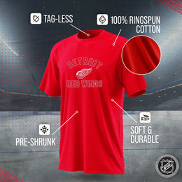 Detroit Red Wings NHL Adult Game Day Unisex T-Shirt - Red