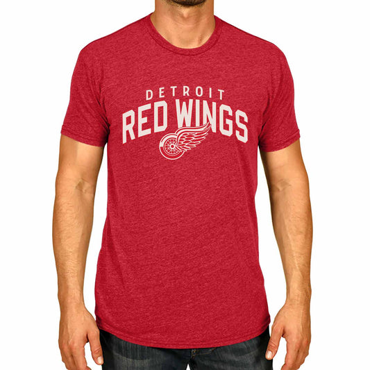 Detroit Red Wings NHL Adult Powerplay Heathered Unisex T-Shirt - Red