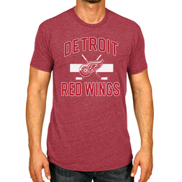 Detroit Red Wings NHL Adult Faceoff Tag-Less T-Shirt - Red