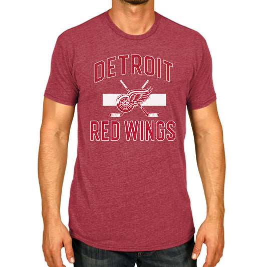 Detroit Red Wings NHL Adult Faceoff Tag-Less T-Shirt - Red