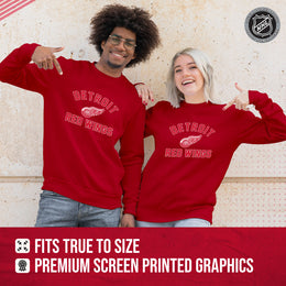 Detroit Red Wings Adult NHL Gameday Crewneck Sweatshirt - Red