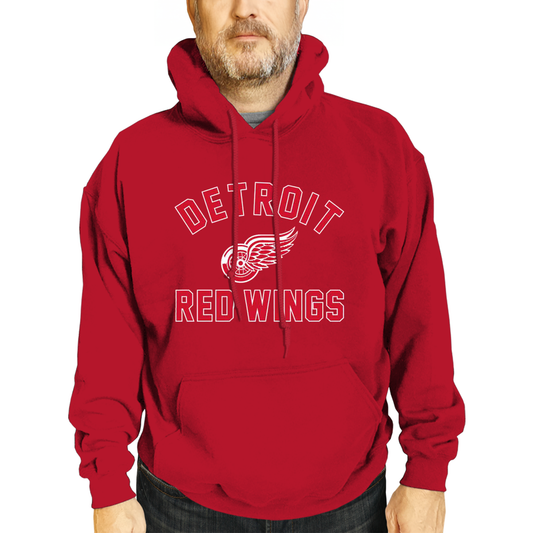 Detroit Red Wings Adult NHL Gameday Hooded Sweatshirt - Red