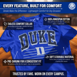 Duke Blue Devils NCAA Adult Unisex Overtime Classics T-Shirt - Royal
