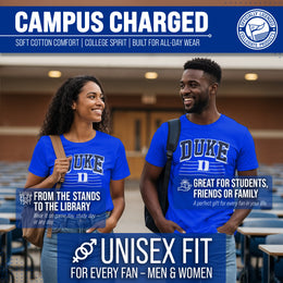 Duke Blue Devils NCAA Adult Unisex Overtime Classics T-Shirt - Royal