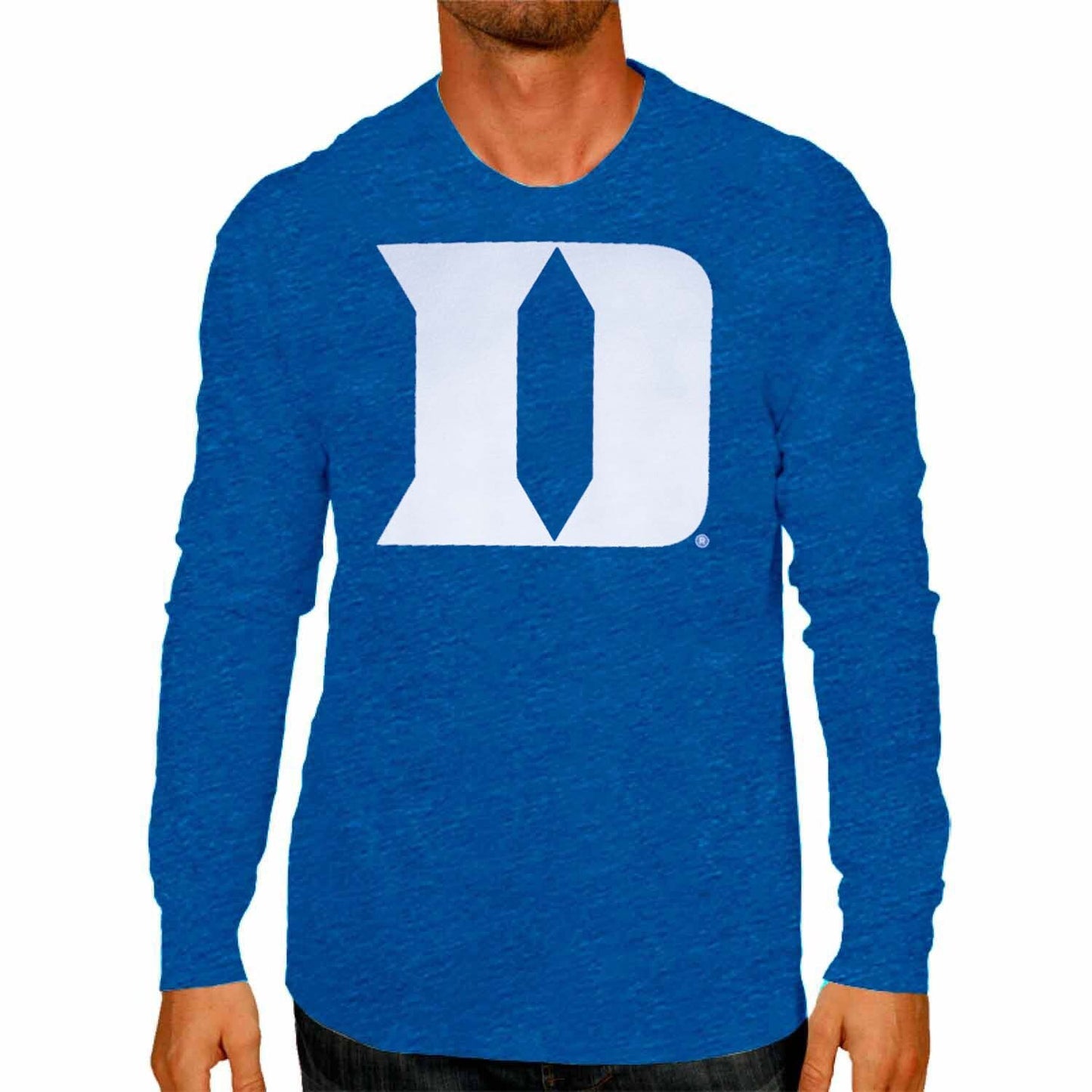 Duke Blue Devils NCAA MVP Adult Long-Sleeve Shirt - Royal Heather