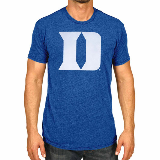 Duke Blue Devils Adult MVP Heathered Cotton Blend T-Shirt - Royal Heather