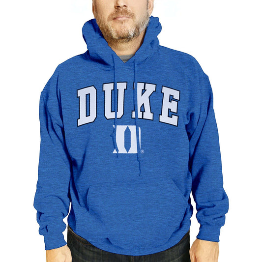 Duke Blue Devils Adult Arch & Logo Soft Style Gameday Hooded Sweatshirt - Royal Heather