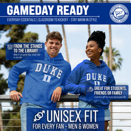 Duke Blue Devils Campus Colors  Arch & Logo Gameday Hoodie - Royal Heather
