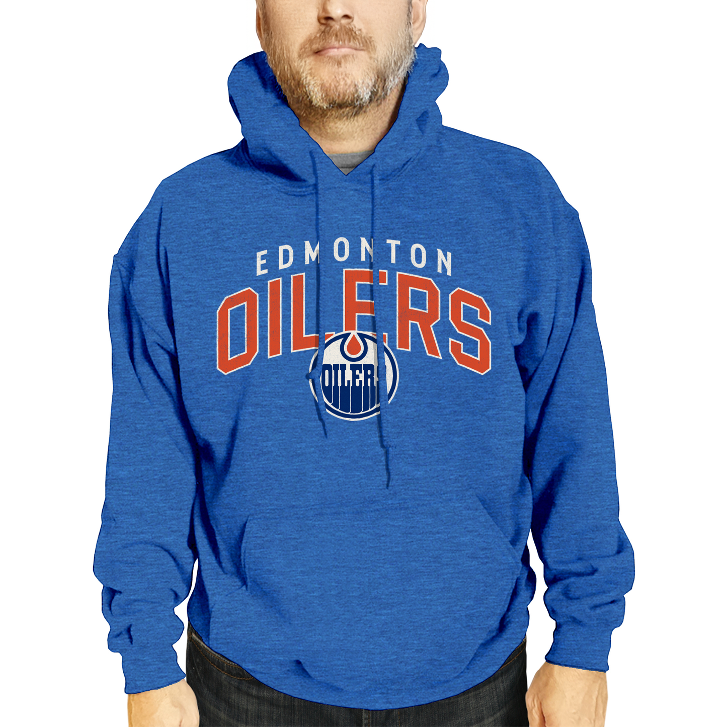 Edmonton Oilers NHL Adult Unisex Powerplay Hooded Sweatshirt - Royal