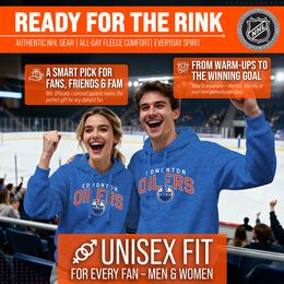 Edmonton Oilers NHL Adult Unisex Powerplay Hooded Sweatshirt - Royal