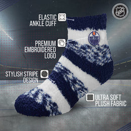 Edmonton Oilers NHL Unisex Cozy Sleep Socks - Navy