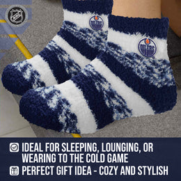 Edmonton Oilers NHL Unisex Cozy Sleep Socks - Navy