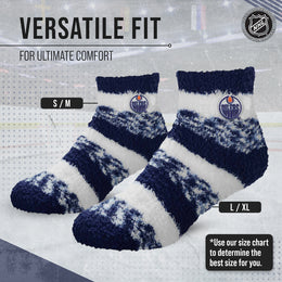 Edmonton Oilers NHL Unisex Cozy Sleep Socks - Navy