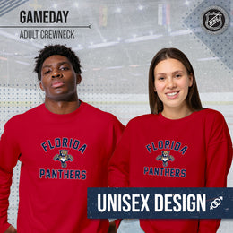 Florida Panthers Adult NHL Gameday Crewneck Sweatshirt - Red