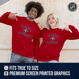 Florida Panthers Adult NHL Gameday Crewneck Sweatshirt - Red