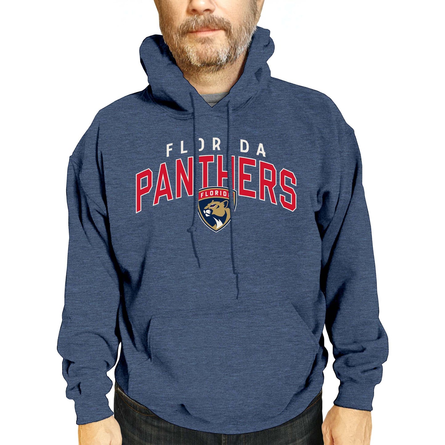Florida Panthers NHL Adult Unisex Powerplay Hooded Sweatshirt - Navy