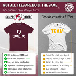 Fordham Rams NCAA Adult Gameday Cotton T-Shirt - Maroon