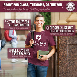Fordham Rams NCAA Adult Gameday Cotton T-Shirt - Maroon