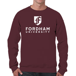 Fordham Rams Campus Colors Adult Arch & Logo Soft Style Gameday Crewneck Sweatshirt  - Maroon