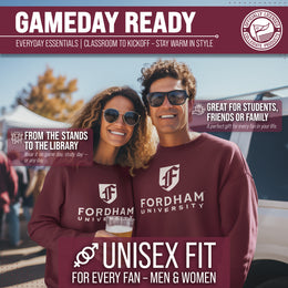 Fordham Rams Campus Colors Adult Arch & Logo Soft Style Gameday Crewneck Sweatshirt  - Maroon