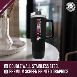 Fordham Rams College & University 40 oz Travel Tumbler With Handle - Black