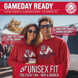 Fresno State Bulldogs Adult Arch & Logo Soft Style Gameday Crewneck Sweatshirt - Red