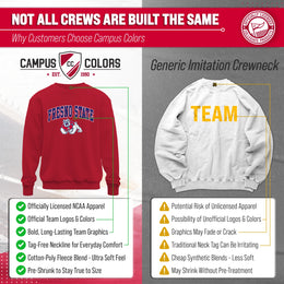 Fresno State Bulldogs Adult Arch & Logo Soft Style Gameday Crewneck Sweatshirt - Red
