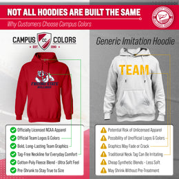 Fresno State Bulldogs Adult Arch & Logo Soft Style Gameday Hooded Sweatshirt - Red
