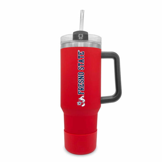Fresno State Bulldogs College & University 40 oz Travel Tumbler With Handle - Red