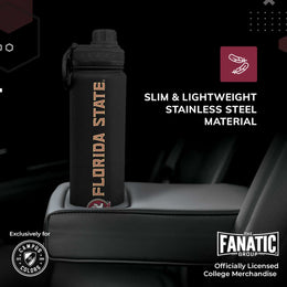 Florida State Seminoles NCAA Stainless Steel Water Bottle - Black