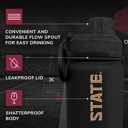 Florida State Seminoles NCAA Stainless Steel Water Bottle - Black