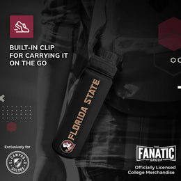 Florida State Seminoles NCAA Stainless Steel Water Bottle - Black