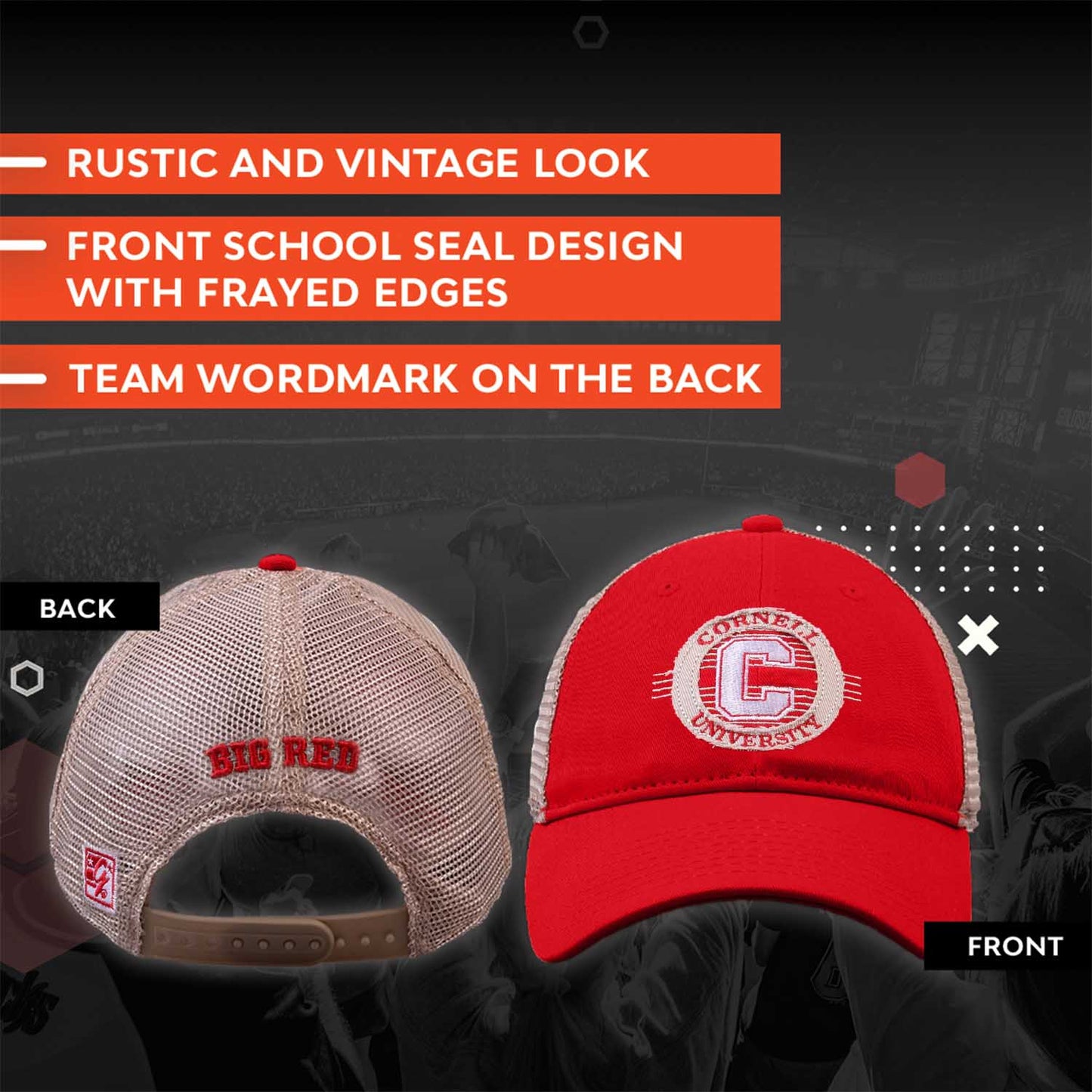 Cornell Big Red NCAA Snapback - Red