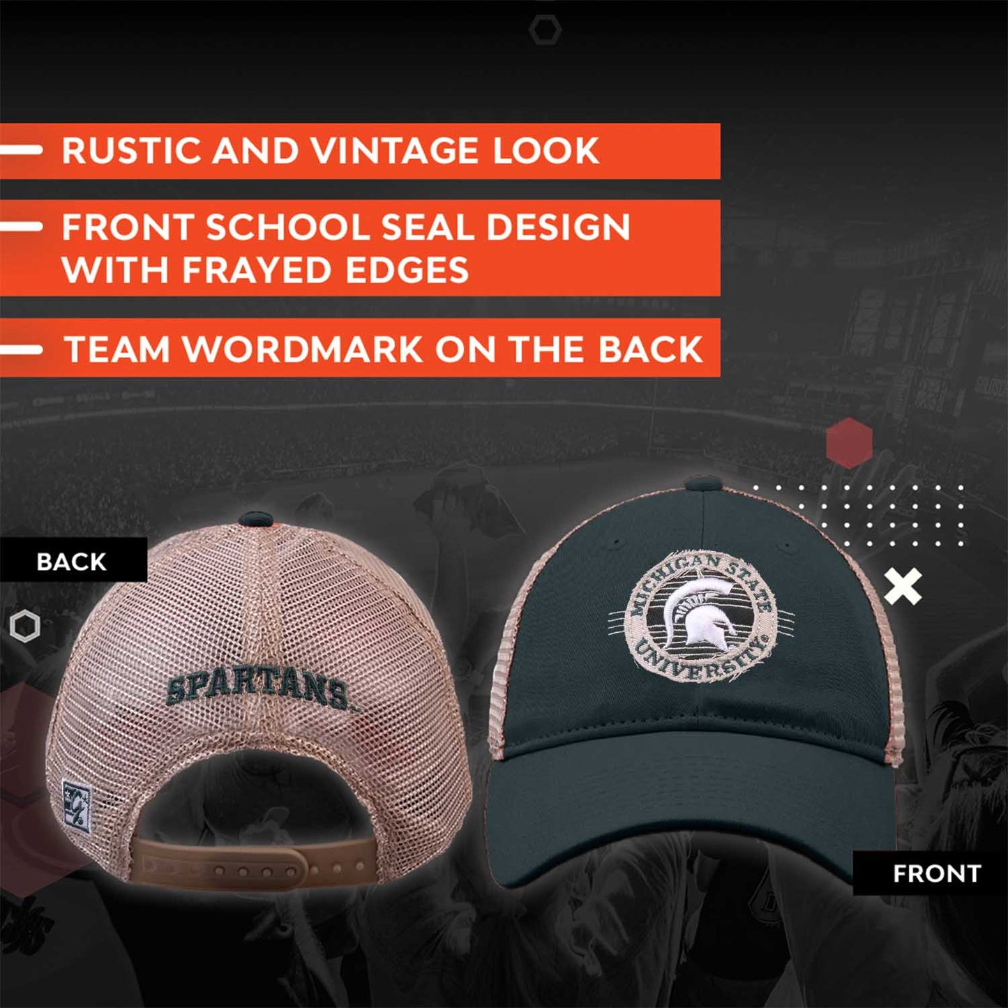 Michigan State Spartans NCAA Snapback - Green