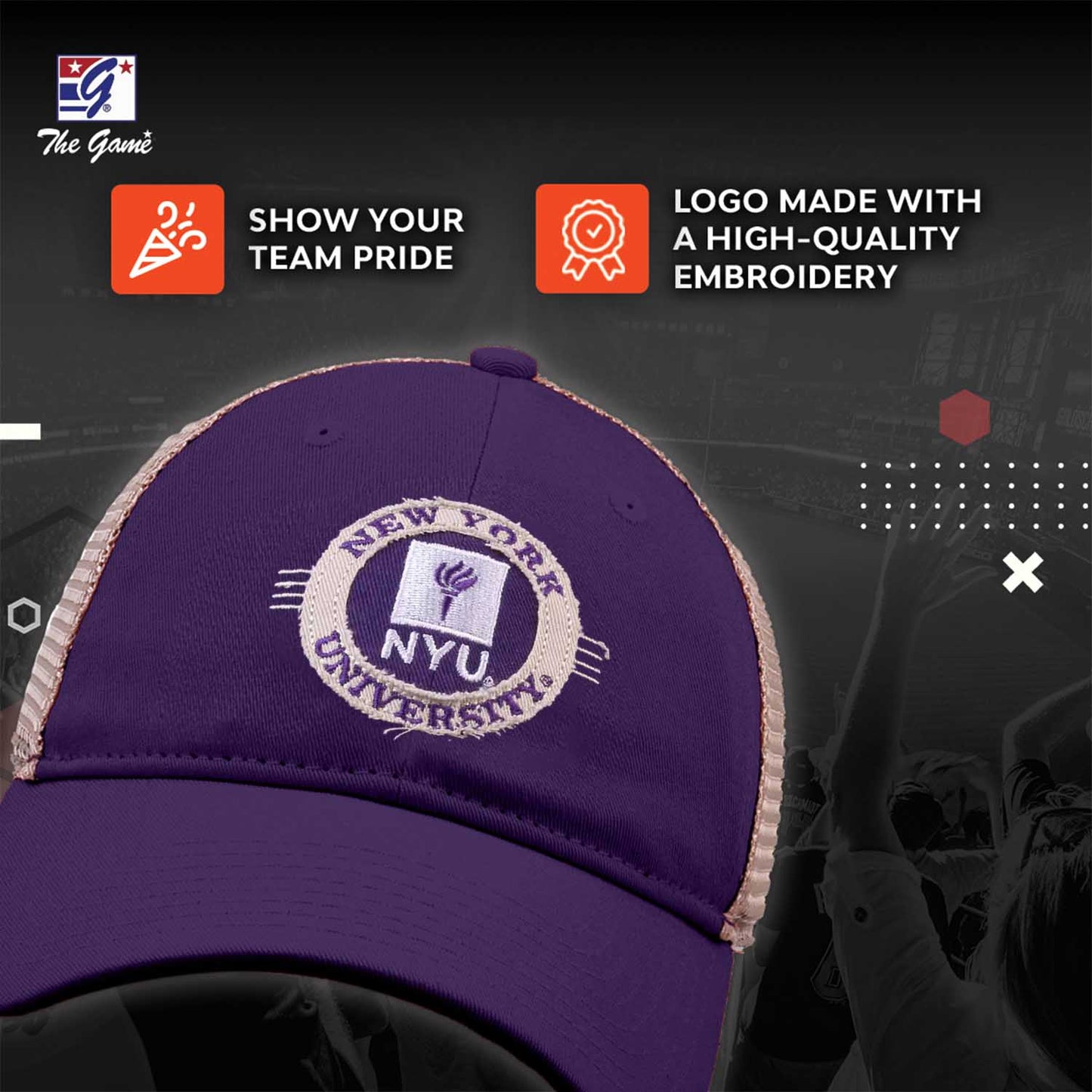 NYU Violets NCAA Snapback - Purple