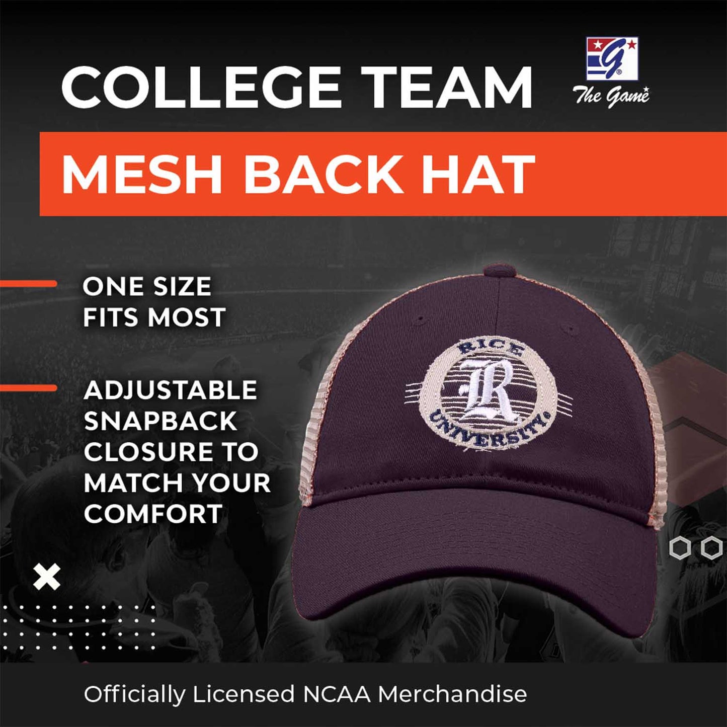 Rice Owls NCAA Snapback - Navy