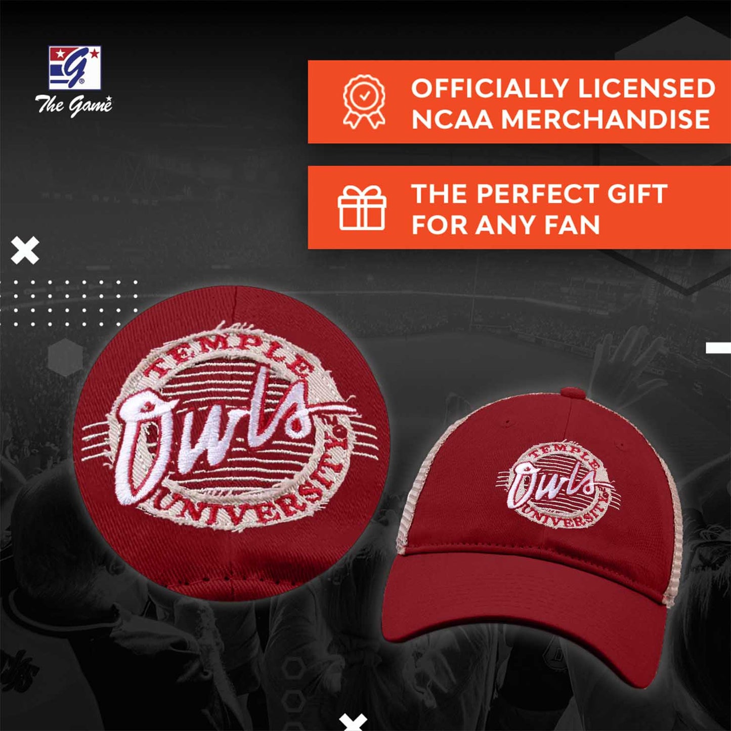 Temple Owls NCAA Snapback - Maroon