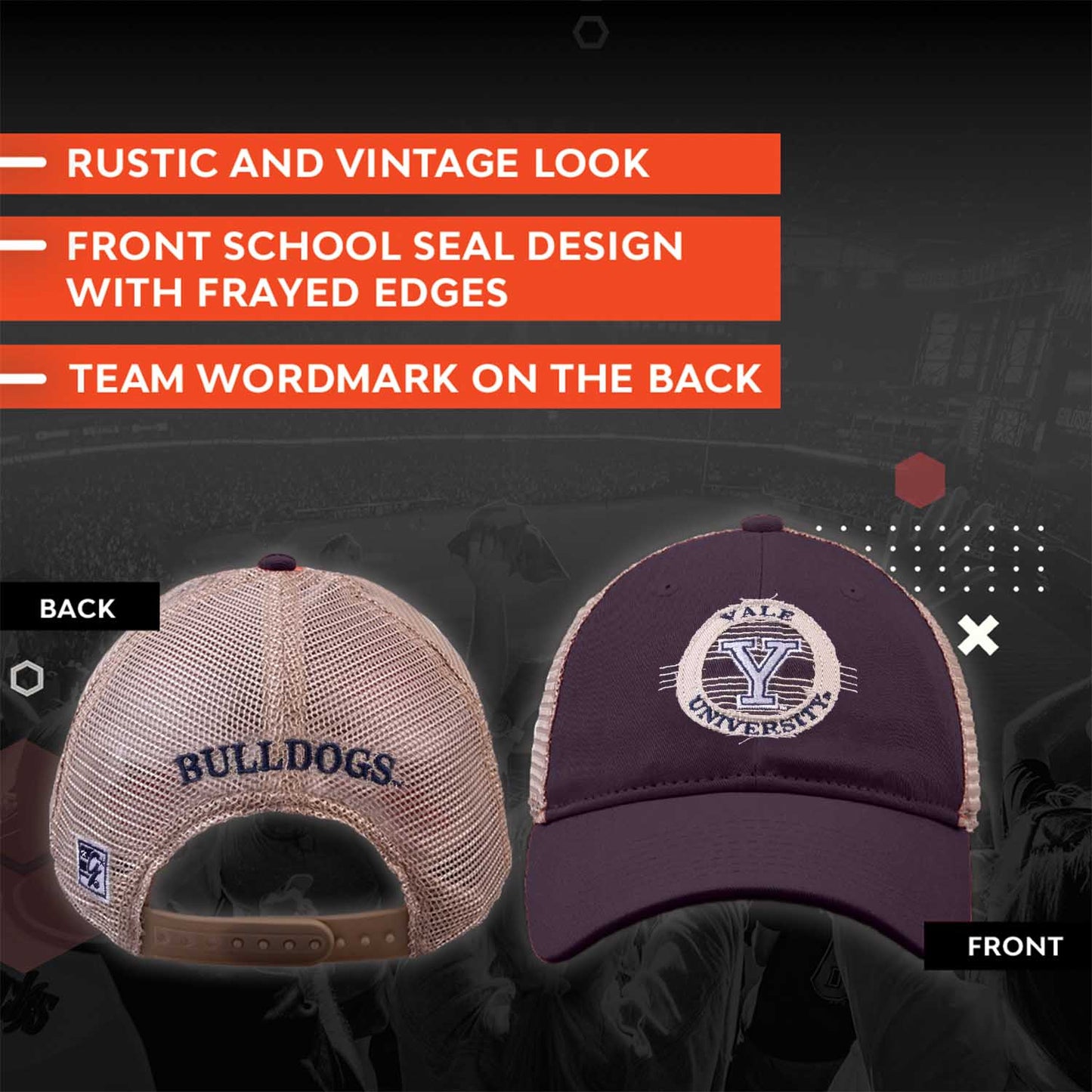 Yale Bulldogs NCAA Snapback - Navy